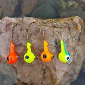 Multicolor jigheads 4 pieces / 7 g or 10 g