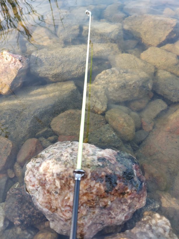 Fishing rod, semi-rigid telescopic rod 210 cm